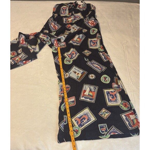 Anthropologie Celandine Linen Blend Strapless Jumpsuit Sz Lg Navy Blue - Picture 6 of 9